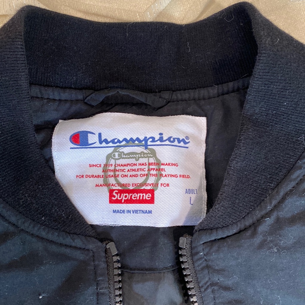 SupremeChampion Collab Mens Black Jacket